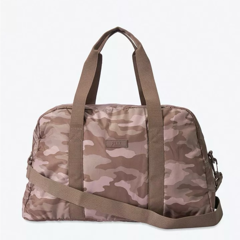PINK Victoria's Secret Camo Duffel Bag